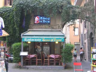 The famous Sasso di Dante Restaurant